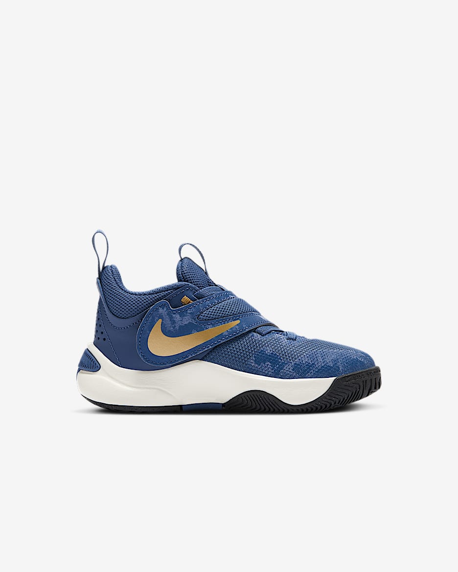 Tenis para ninos de preescolar Nike Team Hustle D 11 Azul